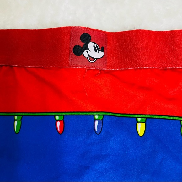 NEW Disney Crazy Boxer 2 Pack Mickey Mouse Christmas Lights Sz Large - Picture 4 of 5